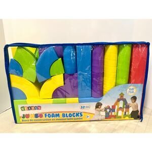 Verdes 52 Jumbo Foam Blocks colors shapes stack build